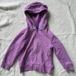 Kids Hooded Zip-Up Jacket in Lavender